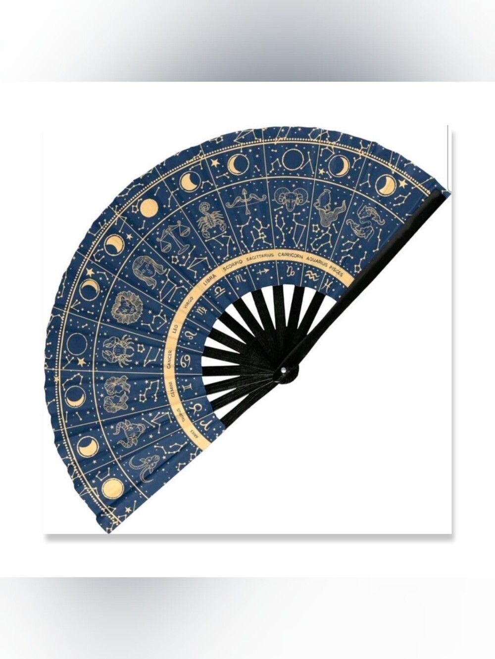 Celestial Zodiac Folding Fan